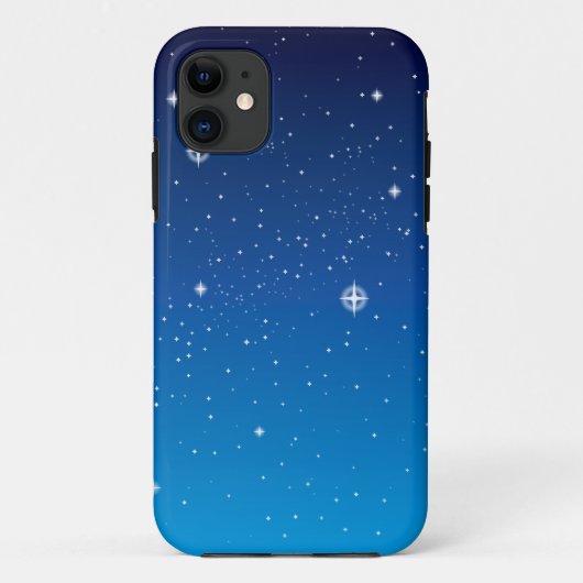 深い青の星空の夜 Case-Mate iPhoneケース (裏面)