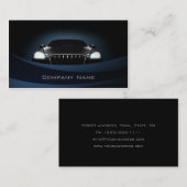 深い青は車の前部名刺を曲げます 名刺 (正面/裏面)