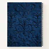 深い青パタ華美ーン ノートブック (裏面)