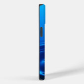 深い青色の水の波紋 ドロップ エステティック Case-Mate iPhoneケース (裏面 / 右)