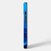 深い青色の水の波紋 ドロップ エステティック Case-Mate iPhoneケース (裏面 / 左)
