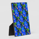 深い青花模様 フォトプラーク (側面)