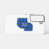 深い青花模様 SAMSUNG GALAXYケース (裏面横)