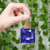 深い青 キーホルダー (手)