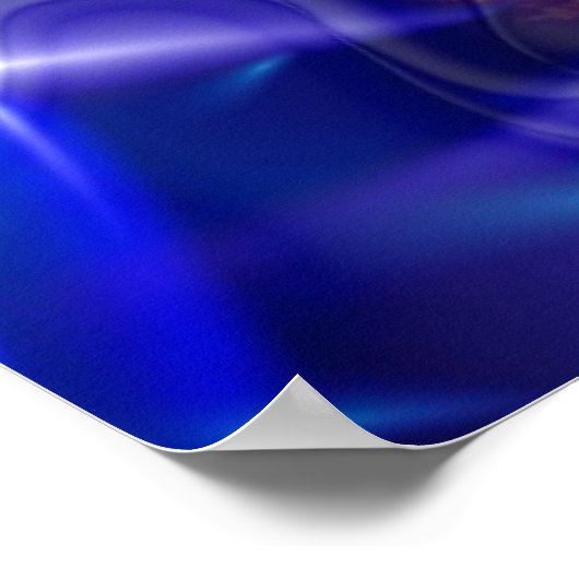 深い青 ポスター (角)