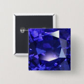 深い青 缶バッジ (正面&裏面)