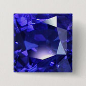 深い青 缶バッジ (正面)