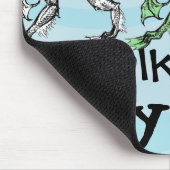 深い1 - R'lyehイアンのような歩行-マウスパッド マウスパッド (コーナー)