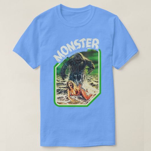 深い80年代のカルトホラー映画のヒューマノイド Tシャツ (デザイン正面)