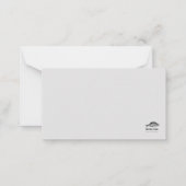 深い·ダイバー、海事メッセージ ノートカード (裏面)