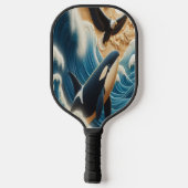 深い ピックルボールラケット (裏面)