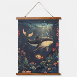 深い 吊り下げ型タペストリー