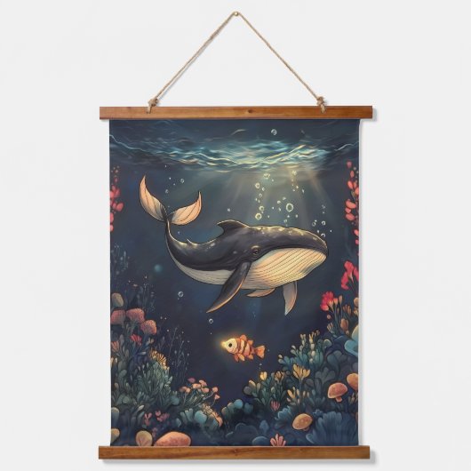 深い 吊り下げ型タペストリー (正面)