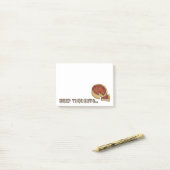 深い（皿）思考シカゴペローニピザパイ ポストイット (デスク上)