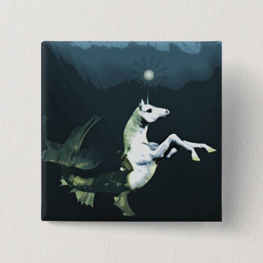 深い 缶バッジ (正面)