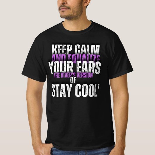 深いCalm:ダイバーズマントラティー Tシャツ (正面)