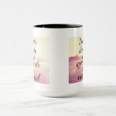 深く呼吸し、時を認めて下さい マグカップ (中央)