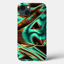 深く曲がったテープのアクアマリンとコーヒーの溝