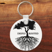 深く根付いている キーホルダー (正面)