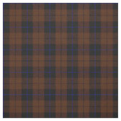 深く豊富な茶色の青か黒いストライブ柄 ファブリック (見本)