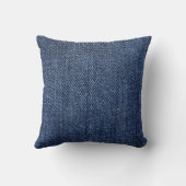 深く青いデニム クッション (裏面)