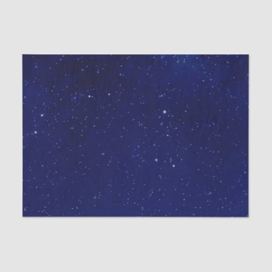 深く青い星明かりの空のティッシュペーパー 薄葉紙 (正面)