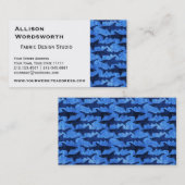 深く青い海の鮫 名刺 (正面/裏面)