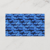 深く青い海の鮫 名刺 (裏面)