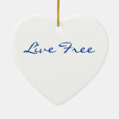 深く青い海は私のイルカのハートpendに伝えました セラミックオーナメント (裏面)