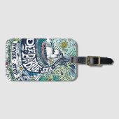 深く青い海|Never停止探検 ラゲッジタグ (正面横)