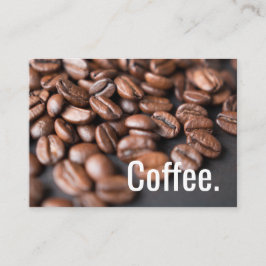 深さのコーヒー豆のシンプルなOswaldのパンチカード ロイヤリティカード