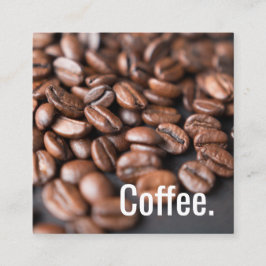 深さのコーヒー豆のシンプルなOswaldのパンチカード ロイヤリティカード