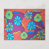 深さの探索カラフル抽象芸術 ポストカード (正面)