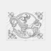 深さ: Sonja A.S. Mermaidのフリースブランケットによって フリースブランケット (正面(横))