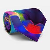 深みと彩色の浮き彫り、青が優勢 ネクタイ (ロール)