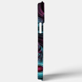 深みへの青とピンクのアブストラクトフラクタルアート Case-Mate iPhoneケース (裏面 / 右)