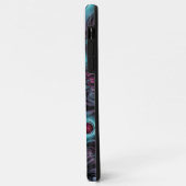 深みへの青とピンクのアブストラクトフラクタルアート Case-Mate iPhoneケース (裏面/左)