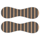 深モダンさスタイリッシュのトストストライプド茶色の ソフトボール (パネル)