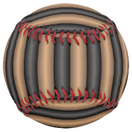 深モダンさスタイリッシュのトストストライプド茶色の ソフトボール