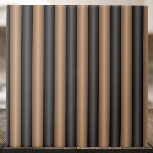 深モダンさスタイリッシュのトストストライプド茶色の タイル