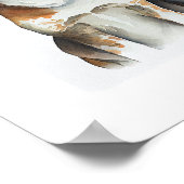 深刻おもしろい:猫と犬の泣き、水色 ポスター (角)