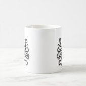 深刻すぎるタコのイラストが面白いハードワーカーグッズ コーヒーマグカップ (中央)