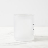 深刻なコーヒー酒飲みのためのおもしろいなコーヒー・マグ フロストグラスマグカップ (中央)