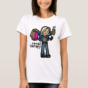 深刻なショッピングのワイシャツ Tシャツ