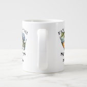 深刻なスラブ照明で有名である ジャンボコーヒーマグカップ (裏面)