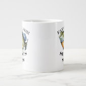 深刻なスラブ照明で有名である ジャンボコーヒーマグカップ (正面)