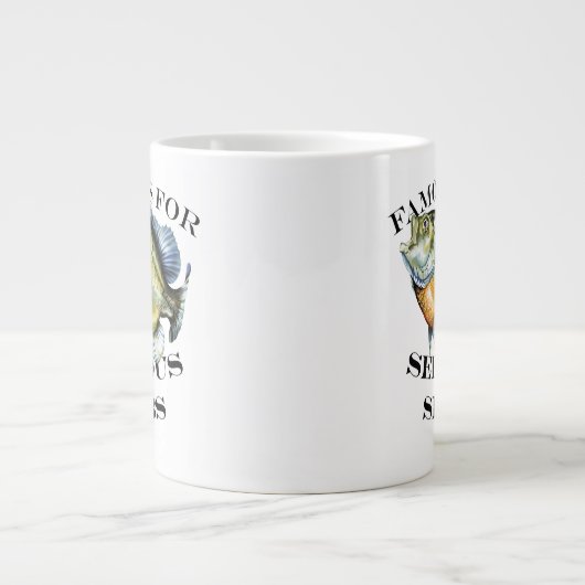 深刻なスラブ照明で有名である ジャンボコーヒーマグカップ (正面)