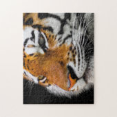 深刻なタイガー顔 ジグソーパズル (縦)