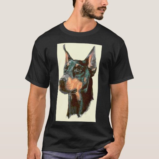 深刻なドーバーマン49 Tシャツ (正面)