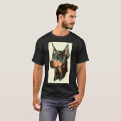 深刻なドーバーマン49 Tシャツ (正面フル)